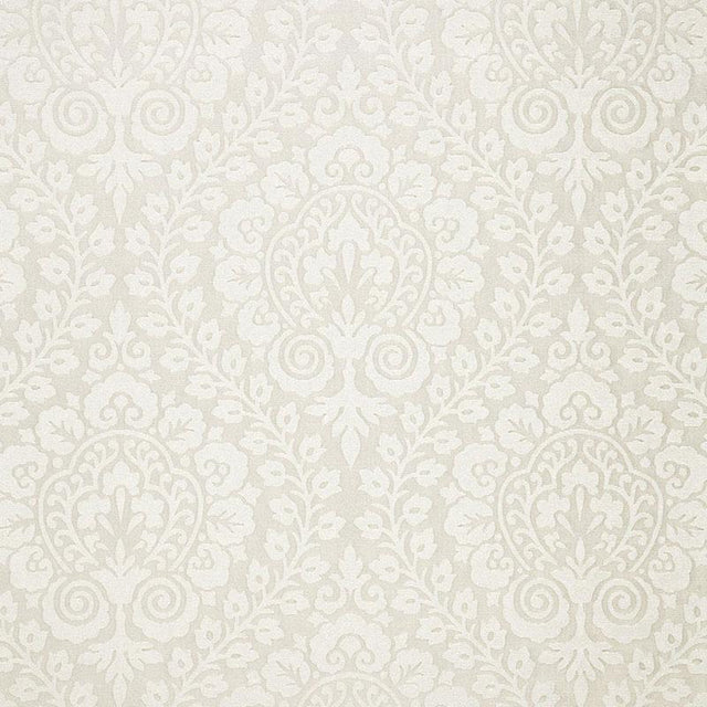 Schumacher Amalfi Damask Indoor/Outdoor Natural Fabric