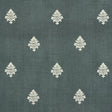 Schumacher Lorenzo Embroidery Midnight Fabric