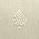 Schumacher Lorenzo Embroidery Natural Fabric