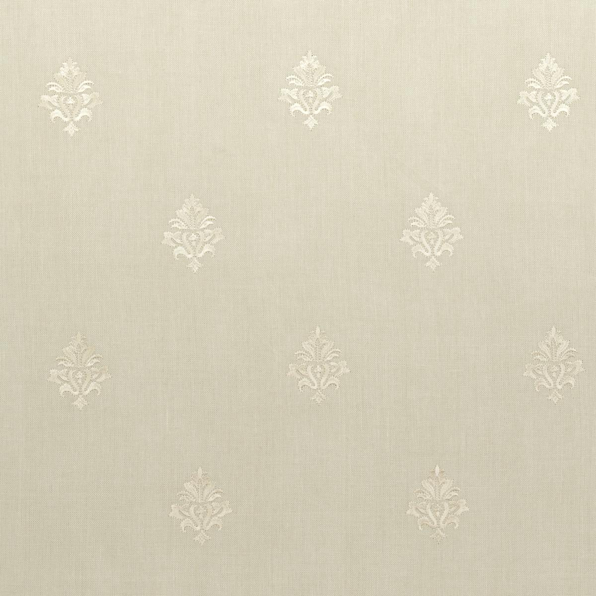 Schumacher Lorenzo Embroidery Natural Fabric