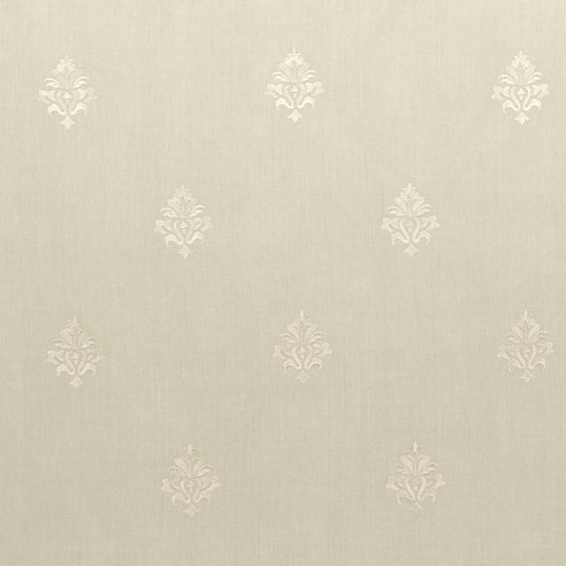 Schumacher Lorenzo Embroidery Natural Fabric