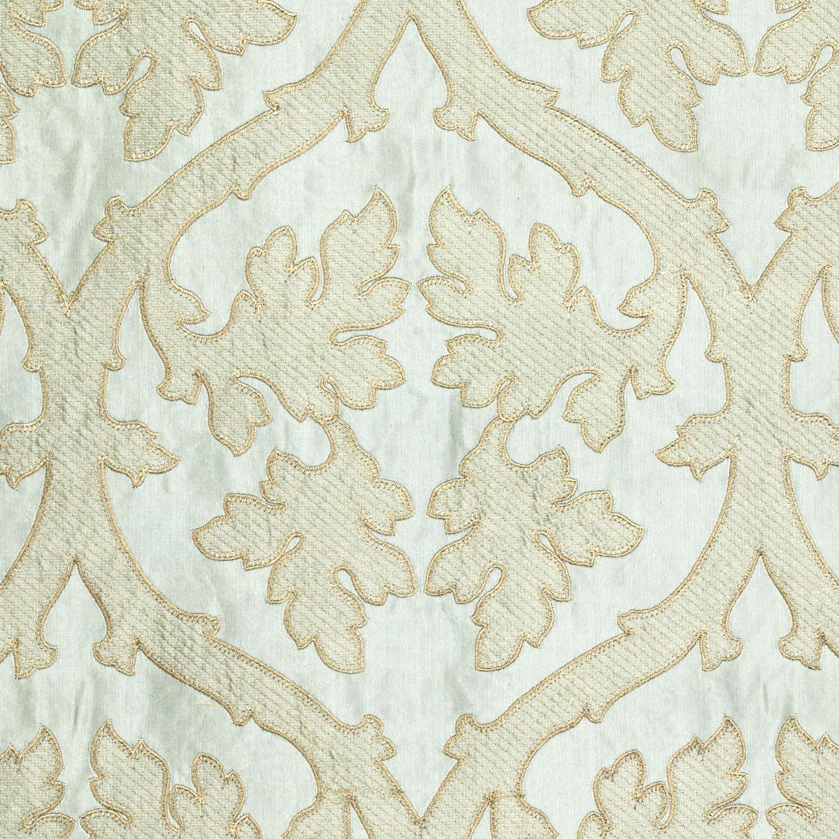 Schumacher Ravenna Embroidery Mineral Fabric