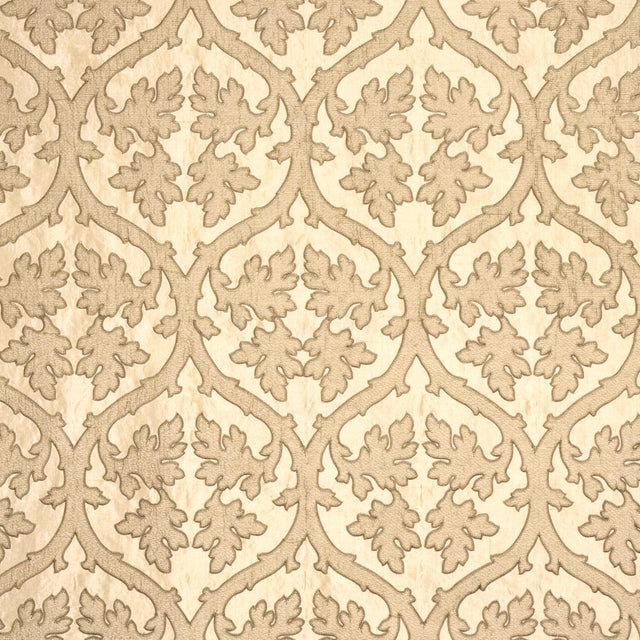 Schumacher Ravenna Embroidery Camel Fabric