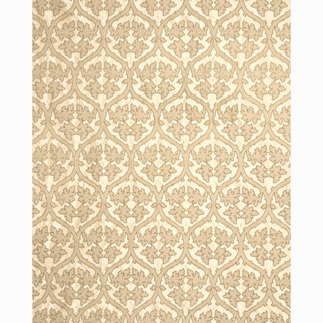 Schumacher Ravenna Embroidery Camel Fabric