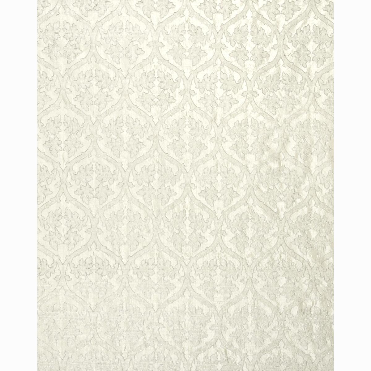 Schumacher Ravenna Embroidery Silver Fabric