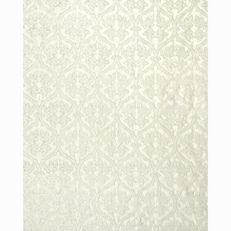 Schumacher Ravenna Embroidery Silver Fabric