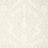 Schumacher Ravenna Embroidery Silver Fabric