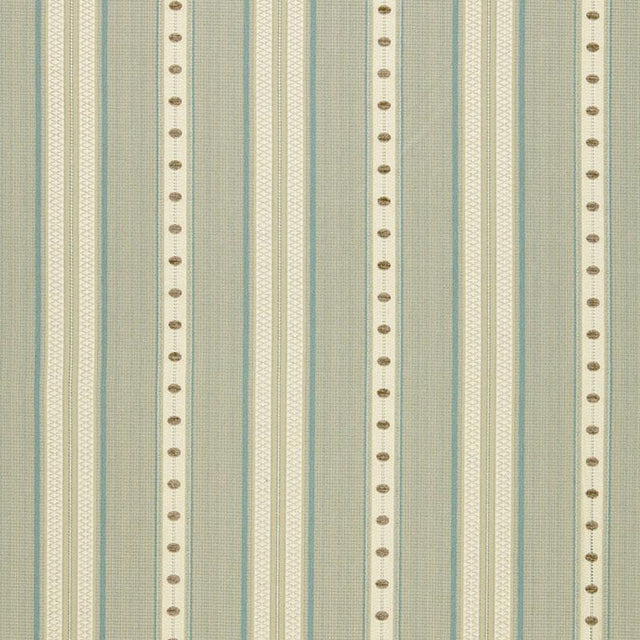Schumacher Francesca Stripe Moonstone Fabric