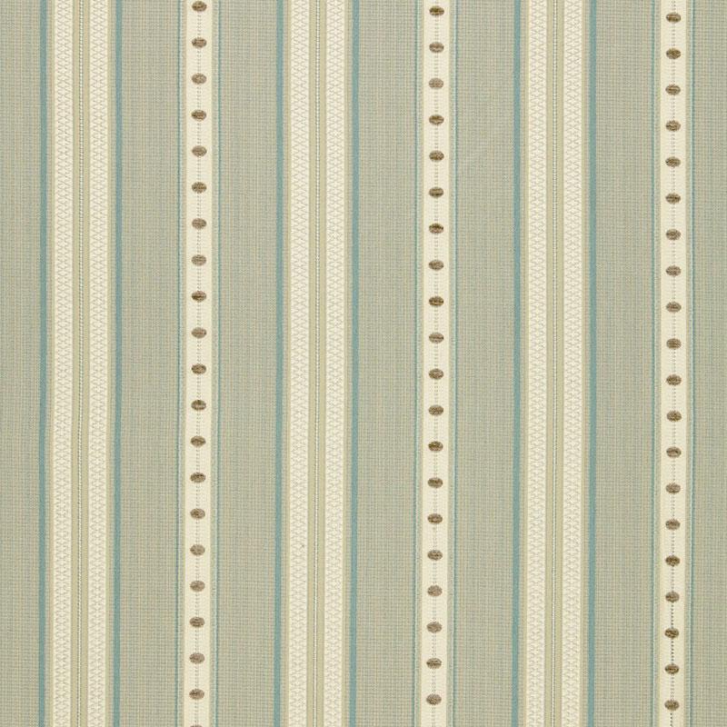 Schumacher Francesca Stripe Moonstone Fabric