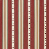 Schumacher Francesca Stripe Rouge Fabric