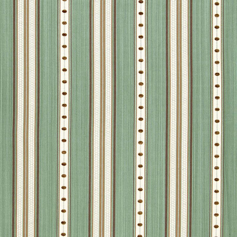 Schumacher Francesca Stripe Aqua Fabric