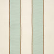 Schumacher Montebello Stripe Aqua Fabric