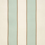 Schumacher Montebello Stripe Aqua Fabric