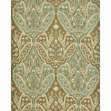 Schumacher Maharajah Crewel Embroidery Verdigris Fabric