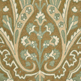Schumacher Maharajah Crewel Embroidery Verdigris Fabric