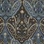 Schumacher Maharajah Crewel Embroidery Indigo Fabric