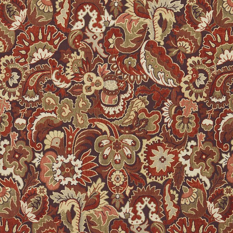 Schumacher Velours Oriental Tuscan Fabric
