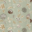 Schumacher Palampore Embroidery Mineral Fabric