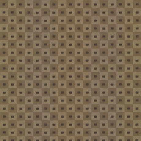 Kasmir Square Pegs Coffee Fabric