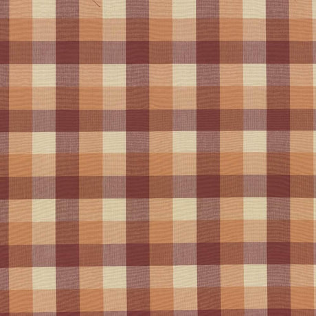 Kasmir Squire Check Melon Fabric