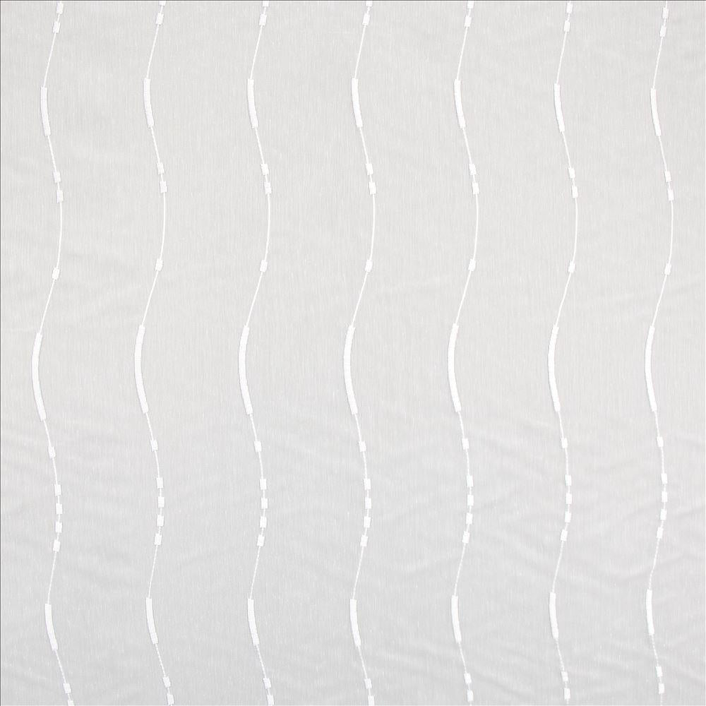 Kasmir Streamline White Fabric