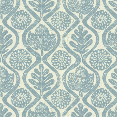 Lee Jofa OAKLEAVES BLUE Fabric