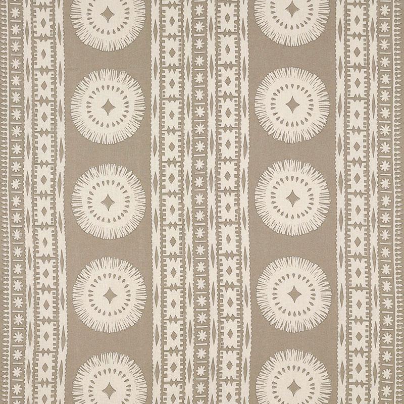 Schumacher Bora Bora Print Sea Oyster Fabric