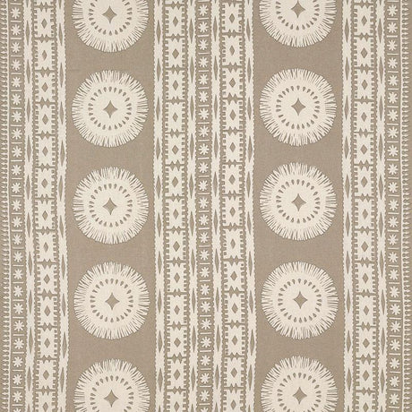 Schumacher Bora Bora Print Sea Oyster Fabric