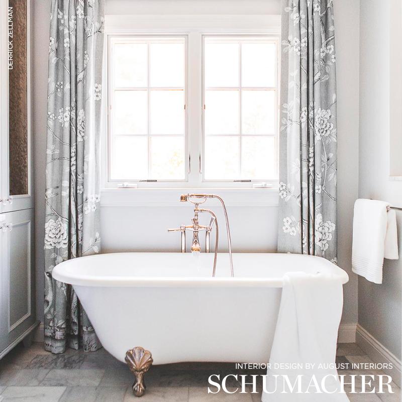 Schumacher Chinois Palais Grisaille Fabric