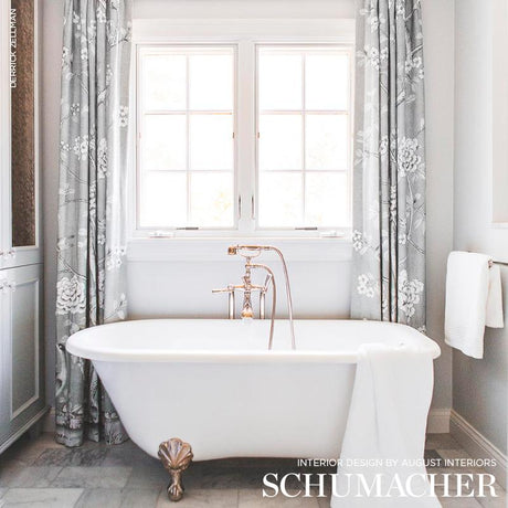 Schumacher Chinois Palais Grisaille Fabric