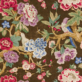 Schumacher Bermuda Blossoms Cocoa Fabric