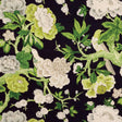 Schumacher Bermuda Blossoms Jet Fabric