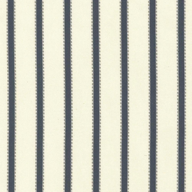 Kasmir Stripe Delight Navy Fabric