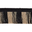 Schumacher Palm Frond Lava Black Trim