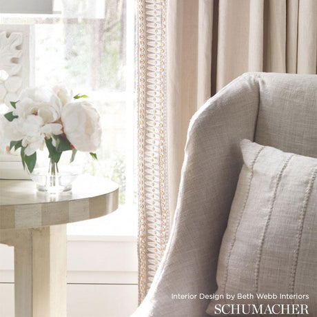 Schumacher Tahiti Tape Lava Black Trim