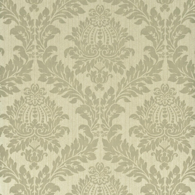 G P & J Baker LYDFORD DAMASK BAKER GREY Wallpaper