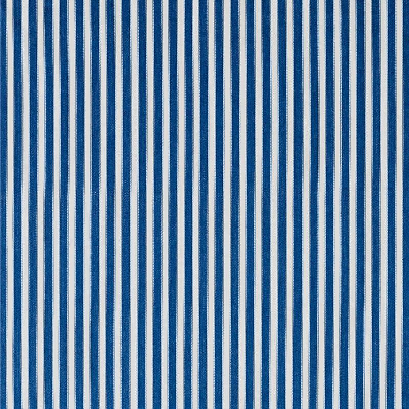 Schumacher Antique Ticking Stripe Indigo Fabric