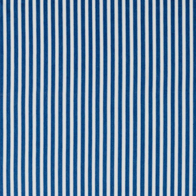 Schumacher Antique Ticking Stripe Indigo Fabric