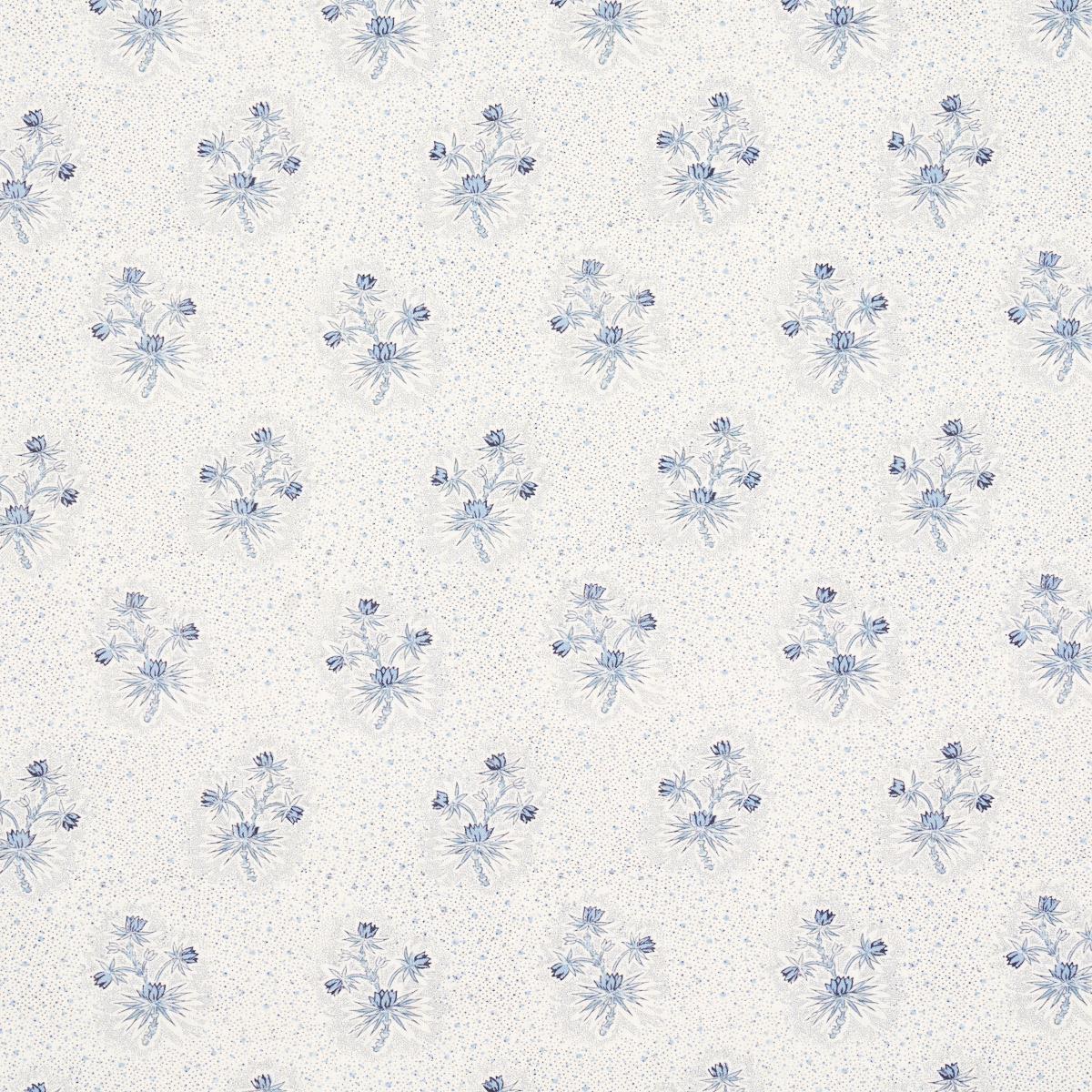 Schumacher Cassis Floral Bleu Fabric