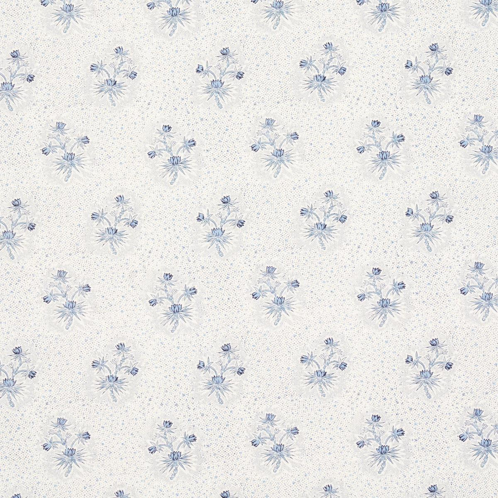 Schumacher Cassis Floral Bleu Fabric