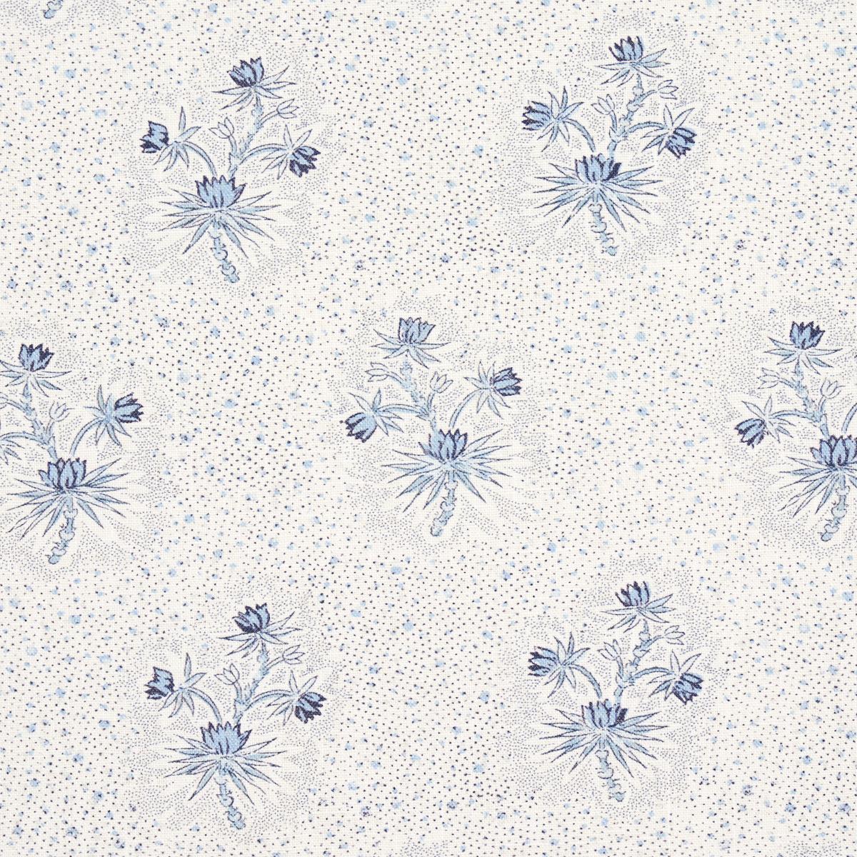 Schumacher Cassis Floral Bleu Fabric