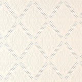 Schumacher Eugenie Matelass Ivory / Bleu Fabric
