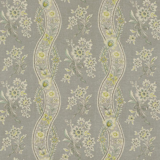 Schumacher Le Castellet Grisaille & Jonquil Fabric