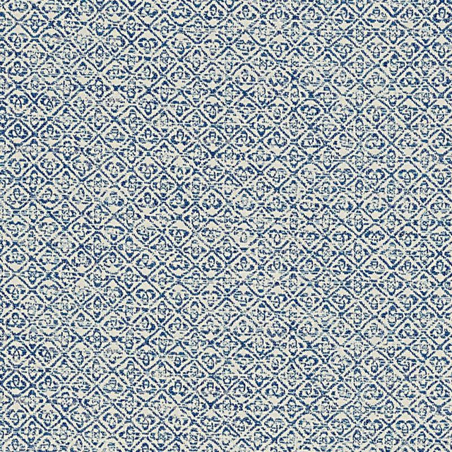 Schumacher Sarong Weave Indoor/Outdoor Indigo Fabric