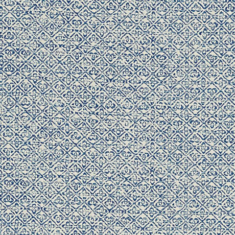 Schumacher Sarong Weave Indoor/Outdoor Indigo Fabric