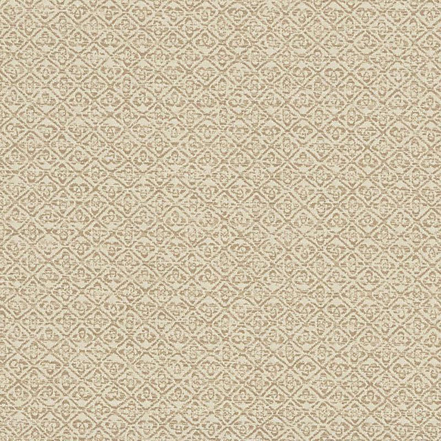 Schumacher Sarong Weave Indoor/Outdoor White Sand Fabric