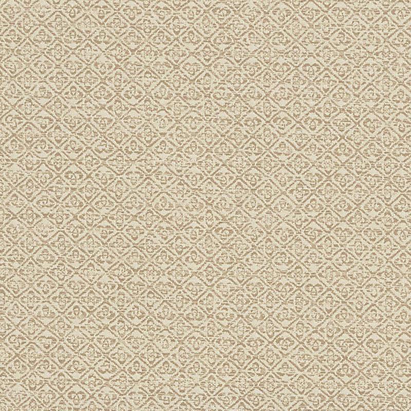 Schumacher Sarong Weave Indoor/Outdoor White Sand Fabric