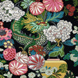 Schumacher Chiang Mai Dragon Ebony Wallpaper