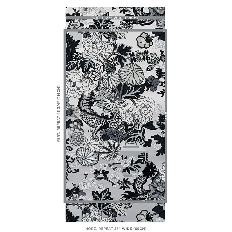 Schumacher Chiang Mai Dragon Smoke Wallpaper