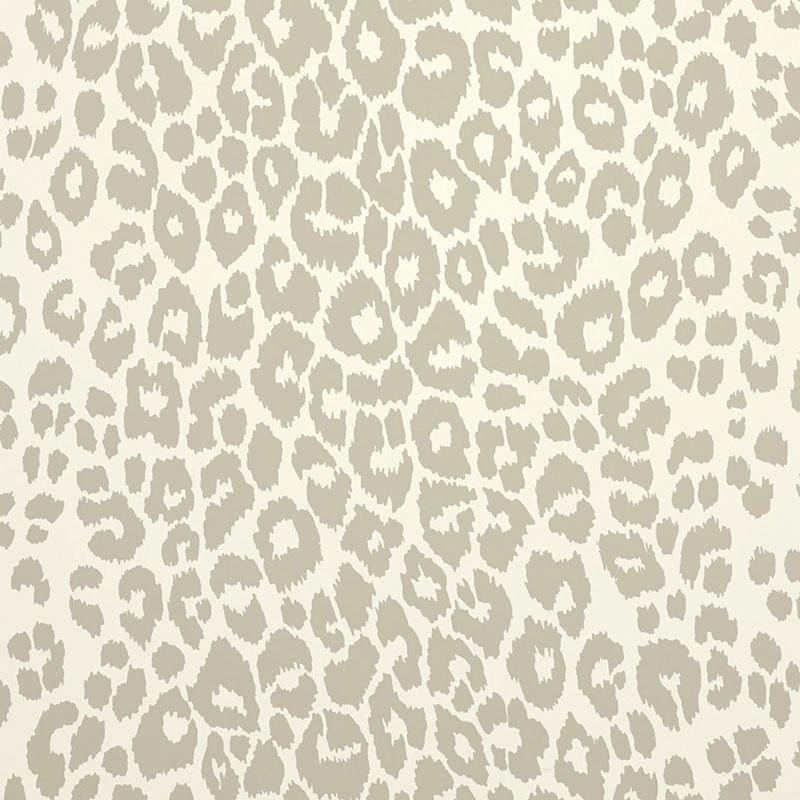 Schumacher Iconic Leopard Linen Wallpaper